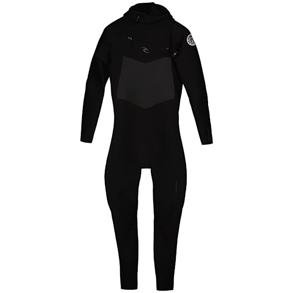 Rip Curl Langærmet Neoprendragt Med Brystlynlås D/patrol 5/4 Mm Gb Sort M