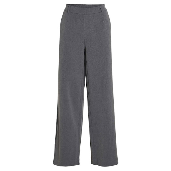 Vila Varone Wide Leg Fit Korkeavyötäröiset Housut Harmaa 40 Nainen