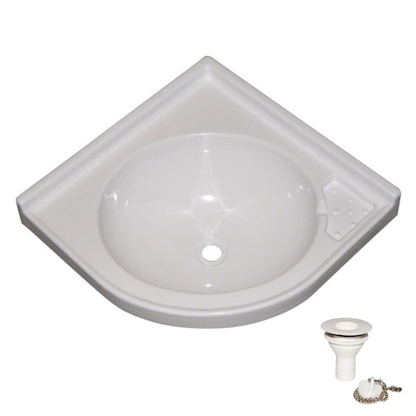 Vecam Vinklet Vask Pvc Transparent 425 x 425 x 60 mm