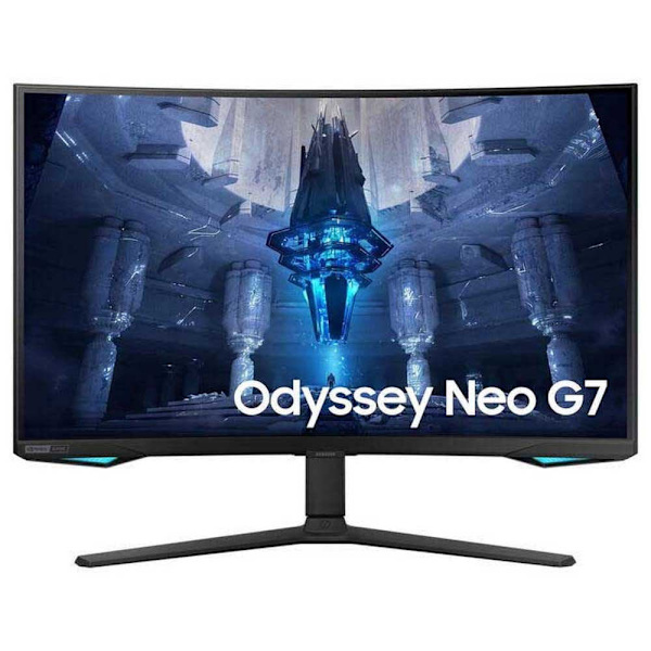 Samsung Böjd Spelmonitor Odyssey Neo G7 Ls32bg750nuxen 32´´ 4k Ips Led 165hz Blå One Size / EU Plug
