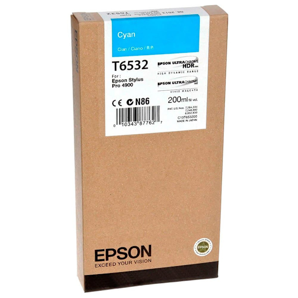 Epson Bläckpatron T 653 200ml T 6532 Blå,Flerfärgad