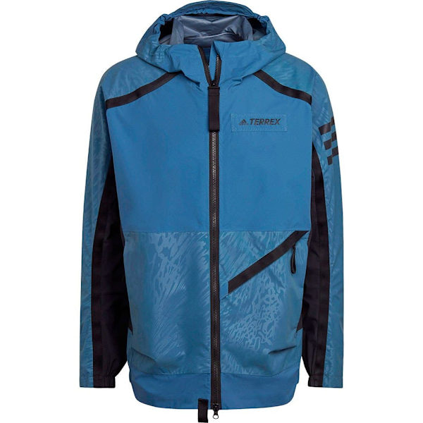 Adidas Jacka Terrex Utilitas Rain Blå L Man