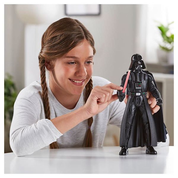 Star Wars Galaktisk Handling Electrónica Interactiva Figur Darth Vader Figura Sort