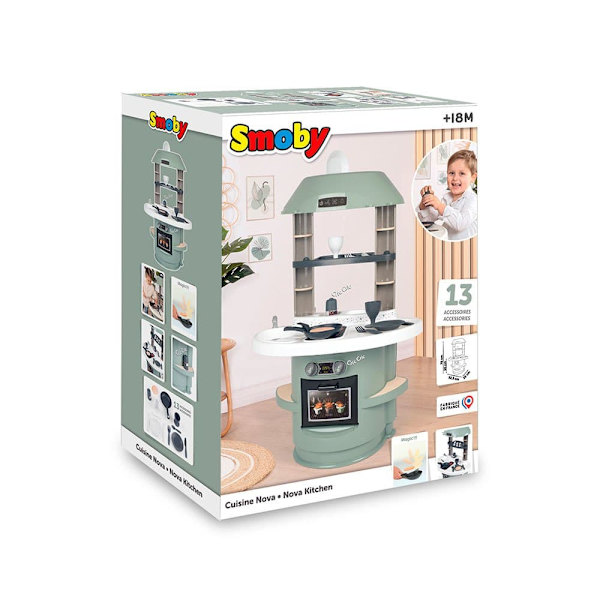 Smoby Keittiö Nova Hopeinen
