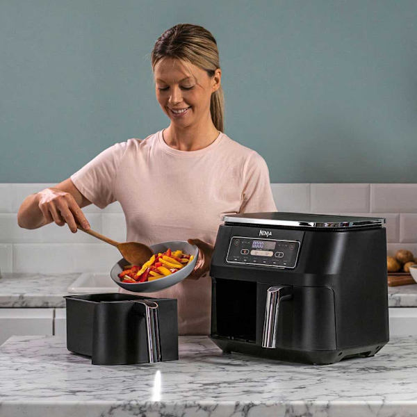 Ninja Air Fryer Af300eu 2x3.8 L Sort 3.8 Liters / EU Plug
