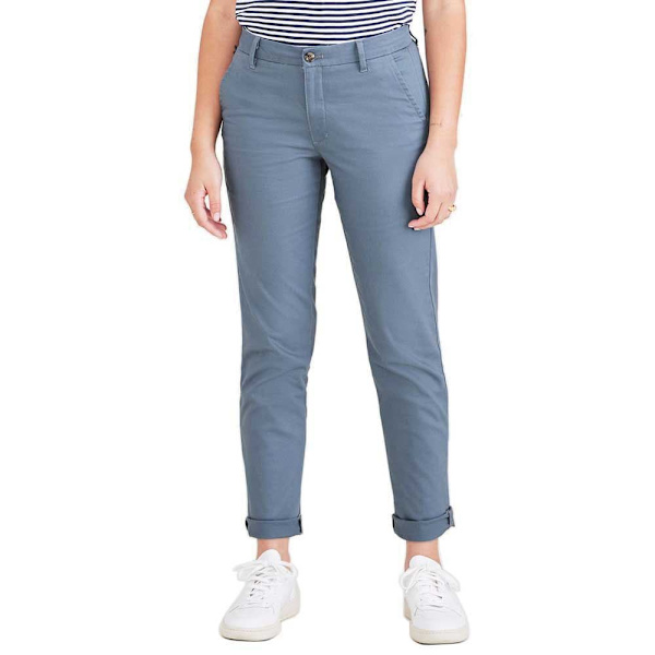 Dockers Chino Bukser Weekend Regular Slim Ankle Fit Blå 26 / 27 Kvinde