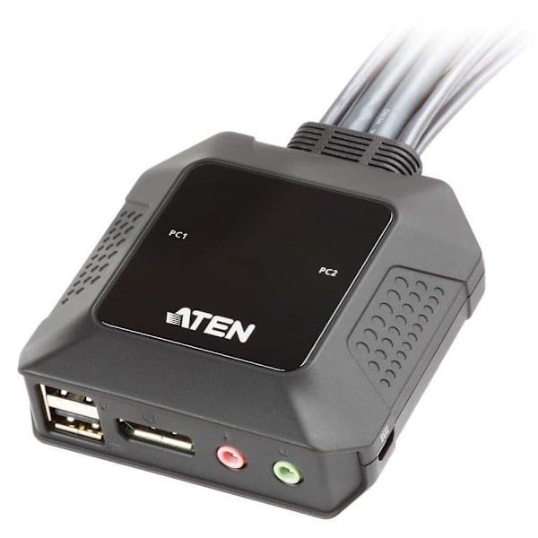 Aten Kvm-kytkin Cs22dp-at Musta