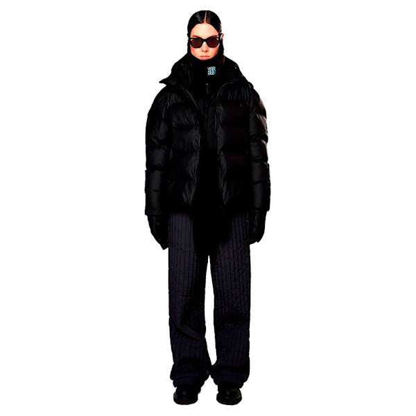 Rains Puffer Jakke Sort XL Mand