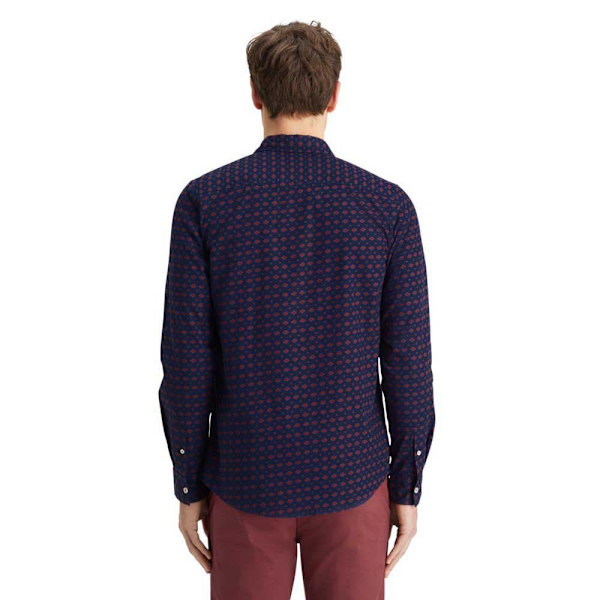 Scotch & Soda Slim Fit Ditsy Aop Skjorte Med Lange ærmer Blå M Mand