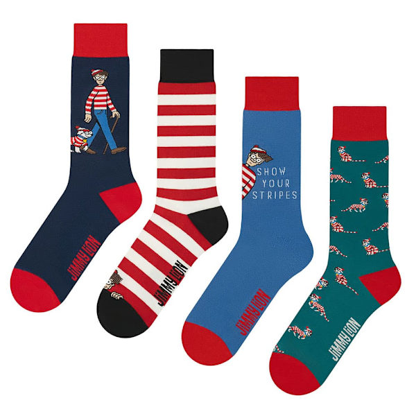 Jimmy Lion Where´s Wally Strumpor 3 Par Blå EU 36-40 Man