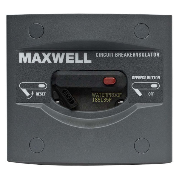 Maxwell Circuit Breaker Panel 12-24v Sort 130A