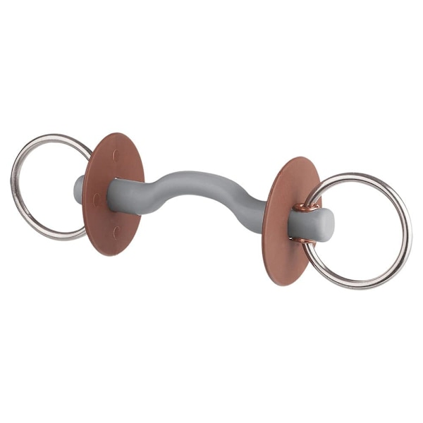 Beris Hård Snaffle Tongue Arc Bar 7.5 Centimeter Bit Silver 140 mm