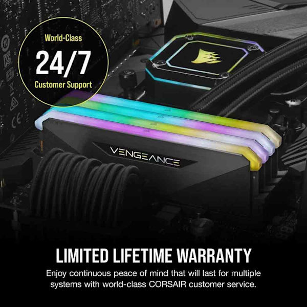 Corsair Vengance Rgb Rt Ryzen 64gb 2x32gb Ddr4 3600mhz Ram-hukommelse