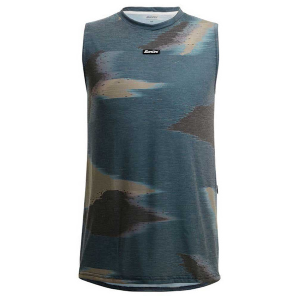 Santini Watt Indoor Tech ærmeløs T-shirt Grøn L Mand