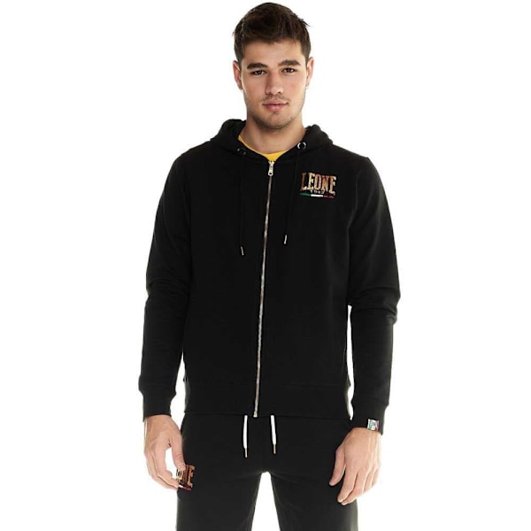 Leone Apparel Sweatshirt Med Full Dragkedja Gold Svart S Man