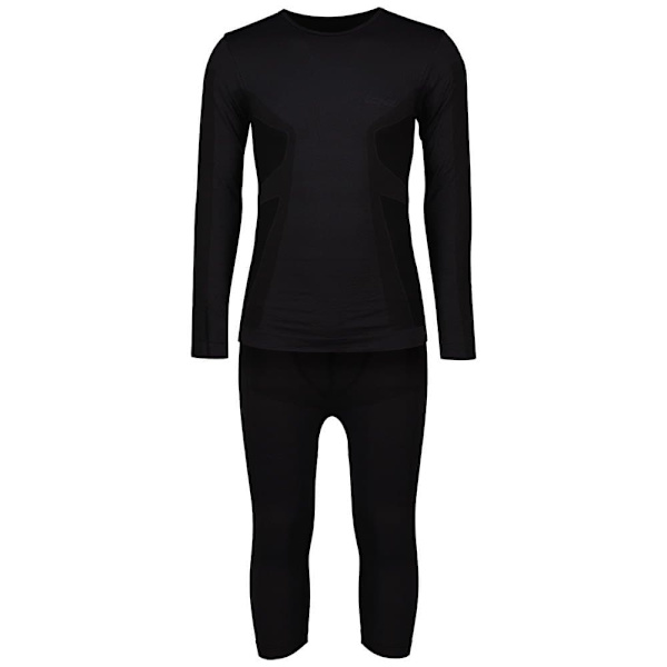 Lenz Langærmet Baselagssæt Merino Sort L-XL Mand
