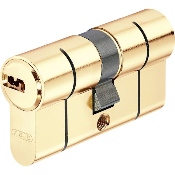 Abus Profil Cylinder Med D66 Mm 35+35 Mm 5 Nycklar Guld