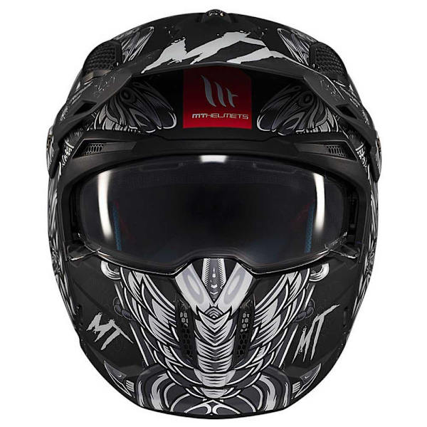 Mt Helmets Streetfighter Sv Hellish Modulaarinen Kypärä Musta M