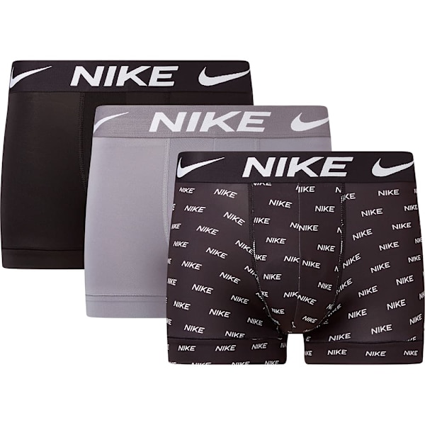 Nike 0000ke1156 Boxerit 3 Yksiköt Musta,Harmaa XS Mies