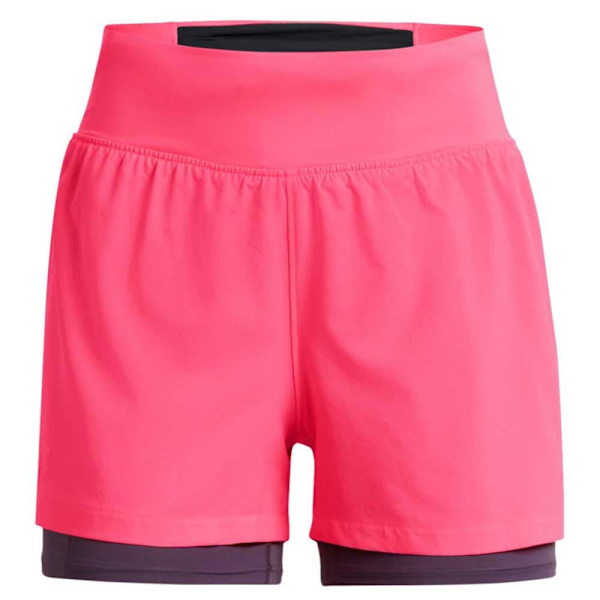 Under Armour Shorts Run Stamina 2-in-1 Rosa XS Kvinde