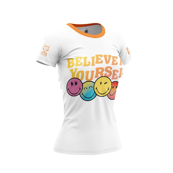 Otso Kortærmet T-shirt Smileyworld Believe Hvid XS Kvinde