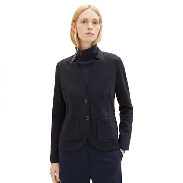 Tom Tailor Blazer 1038703 Ottoman Structure Blå M Kvinna