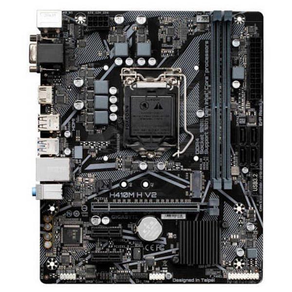 Gigabyte Bundkort H410m H V2 Søvfarvet