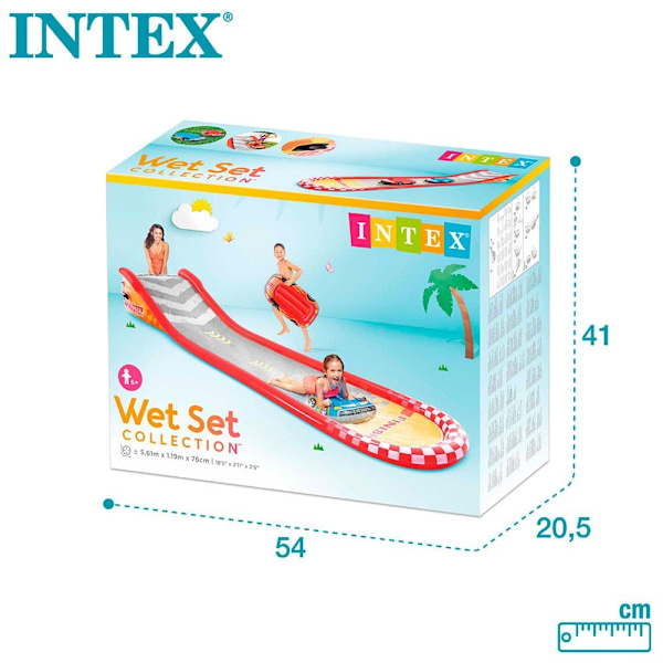 Intex Racing Fun Slidng Track 561x119x79 Cm Monivärinen 561 x 119 x 79 cm