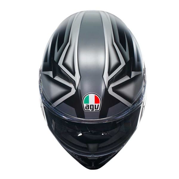 Agv K3 E2206 Mplk Fullface-hjelm Sort,Grå M