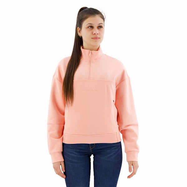 Superdry Sport Tech Relaxed Half Collegepaita Puolivetoketjulla Oranssi M Nainen