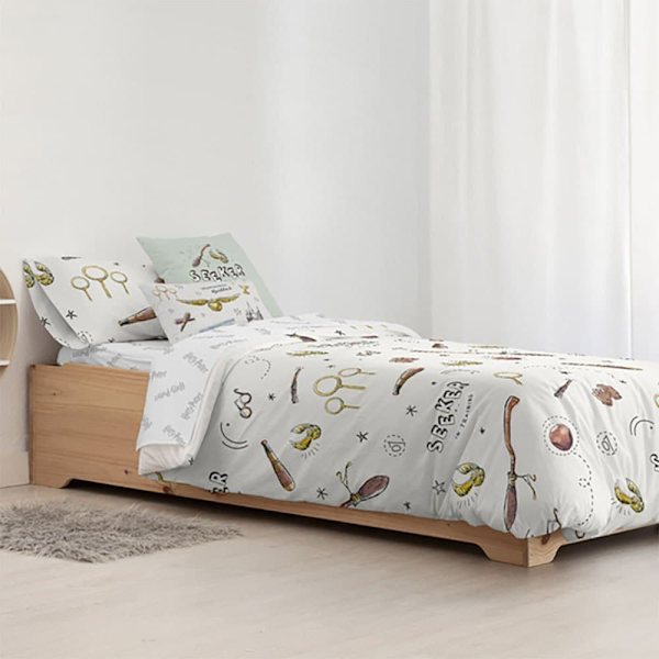 Play Fabrics Påslakan Med Knappar Quidditch Barn Till Säng På 105 Cm 180x240 Cm