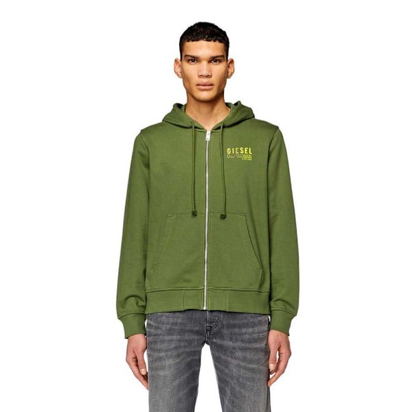 Diesel Ginn K11 Sweatshirt Med Lynlås Grøn XL Mand