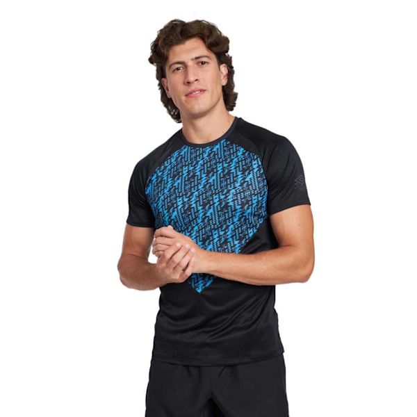 Umbro Pro Training Graphic T-shirt Med Korte ærmer Blå,Sort M Mand