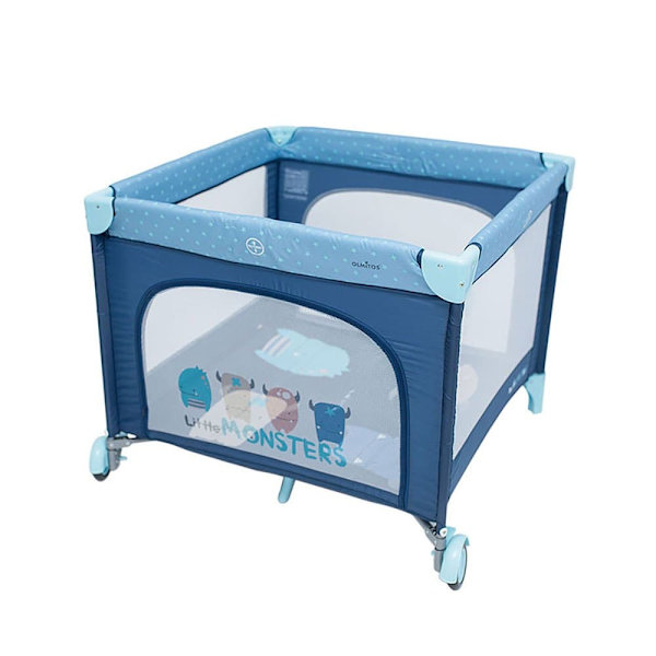 Olmitos Park Crib Little Monster Blå