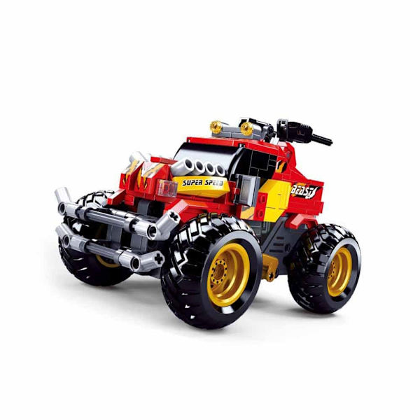 Sluban Power Bricks R/c 2.4g Off Road 265 Bitar Konstruktion Spel Silver