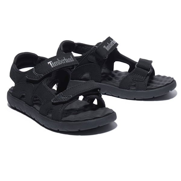 Timberland Perkins Row 2 Strap Ungdomssandaler Sort EU 34