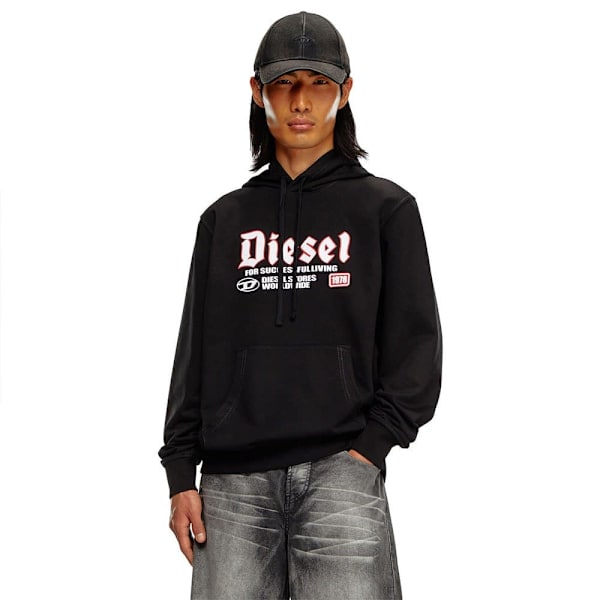 Diesel S Ginn K45 Hættetrøje Sort 2XL Mand