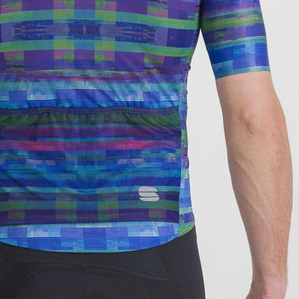 Sportful Kortärmad Tröja Glitch Blå XL Man
