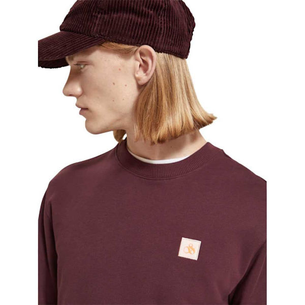 Scotch & Soda Sweatshirt Badge Rød L Mand