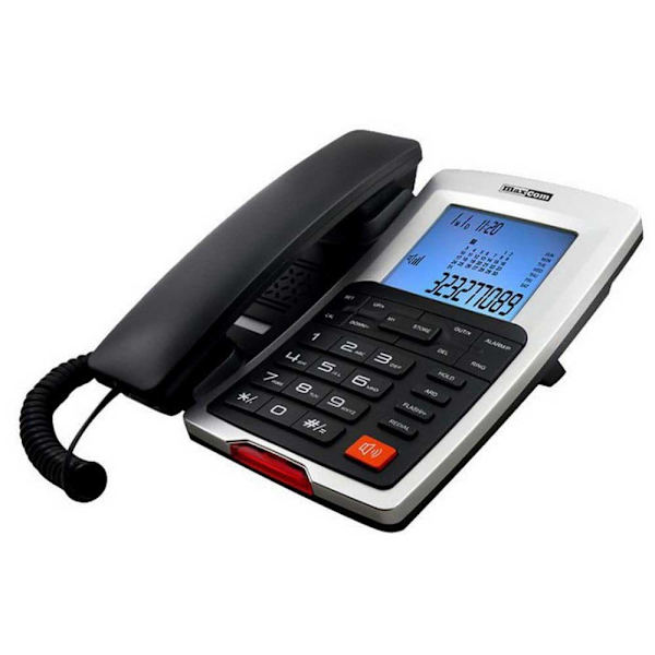 Maxcom Kxt709 Lcd Kiinteä Puhelin Musta One Size / EU Plug musta, Valkoinen