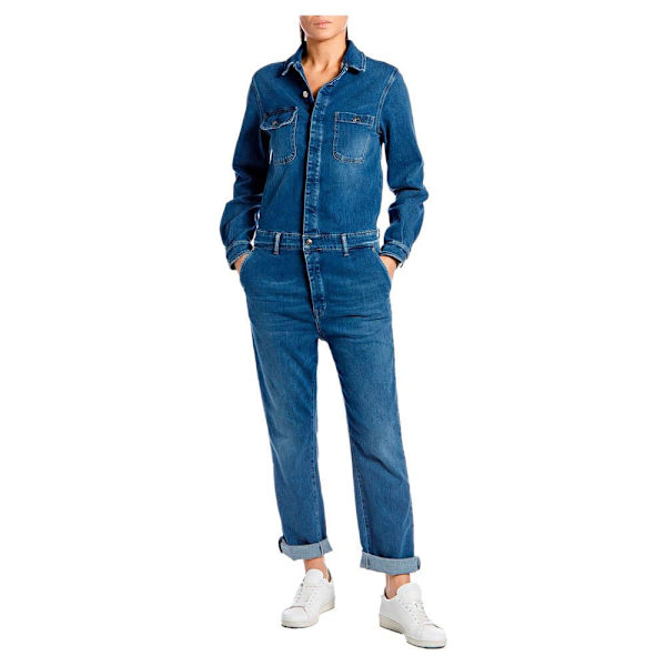 Replay Jumpsuit W1060 .000.353 399 Blå S Kvinna