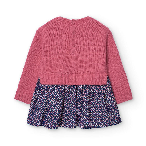 Boboli Knitwear Combined Klänning Rosa 12 Months