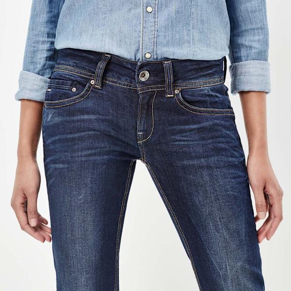 G-star Jeans Midge Saddle Mid Waist Straight Blå 28 / 28 Kvinna