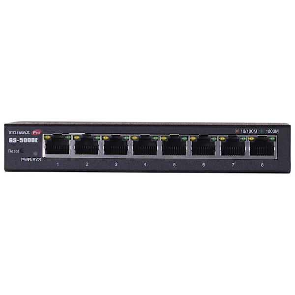 Edimax Kontakt Gs-5008e Sort