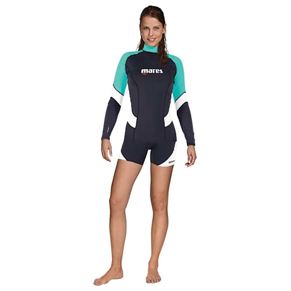 Mares Langærmet T-shirt Kvinde Rash Guard Trilastic She Dives Sort XL
