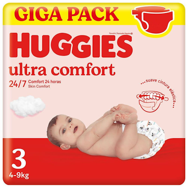 Huggies Ble Str Ultra Comfort 3 168 Enheder Transparent