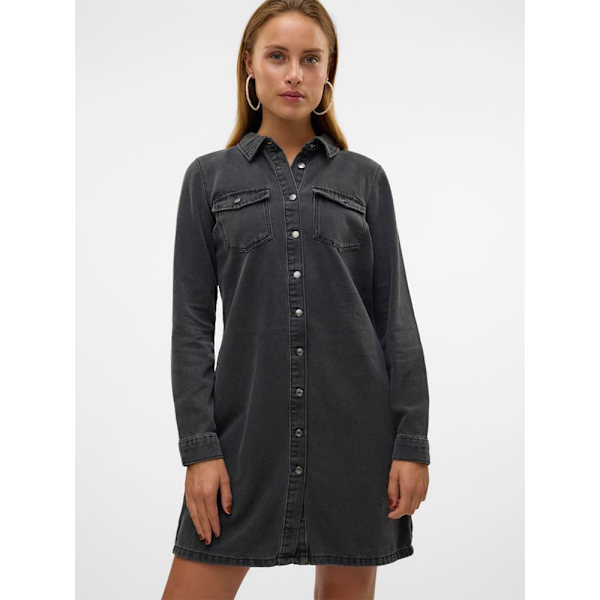 Vero Moda Jennie Langærmet Kort Kjole Sort XS Kvinde