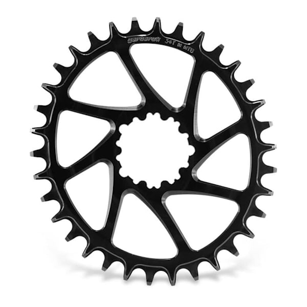 Garbaruk Oval Kæde-ring Bb30 Short Spindle Søvfarvet 34t