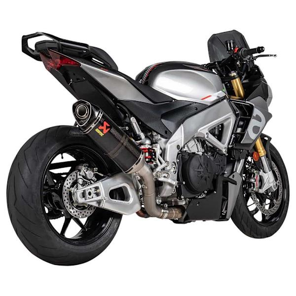 Akrapovic Titanium Ja Carbon Slip On-äänenvaimennin Aprilia Rsv4 1100 21-22 Ref:s-a10so13-rc Hopeinen
