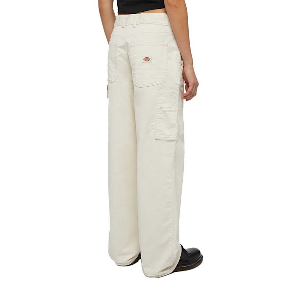 Dickies Corduroy Carpenter Byxor Vit,Grå 28 / Regular Kvinna